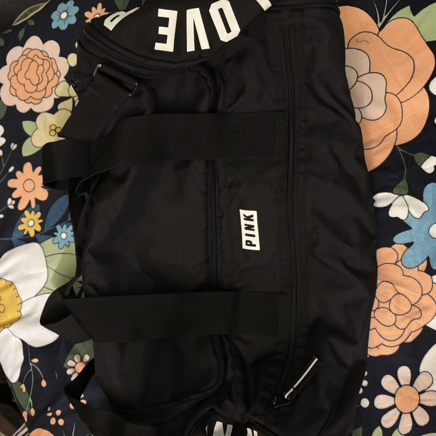 Victoria's Secret Black Duffle Bag
