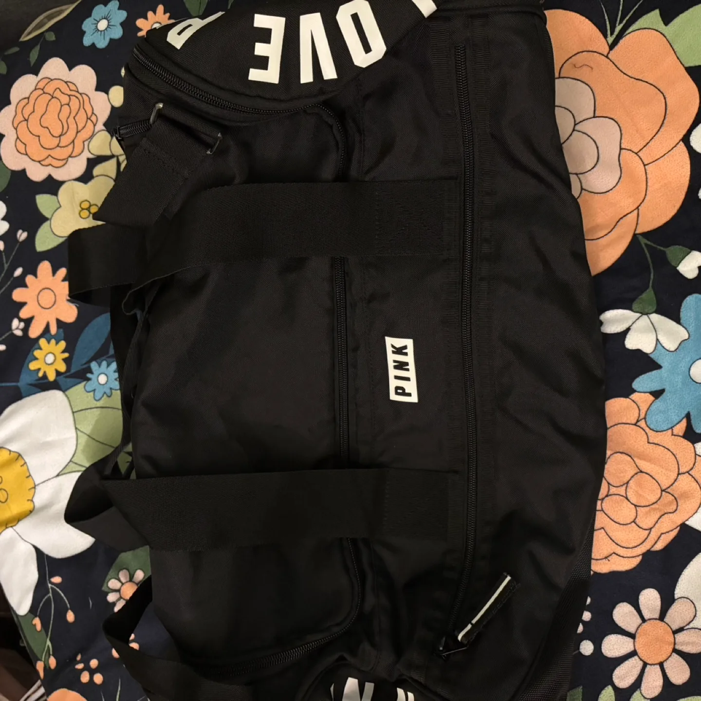 Victoria's Secret Black Duffle Bag thumbnail