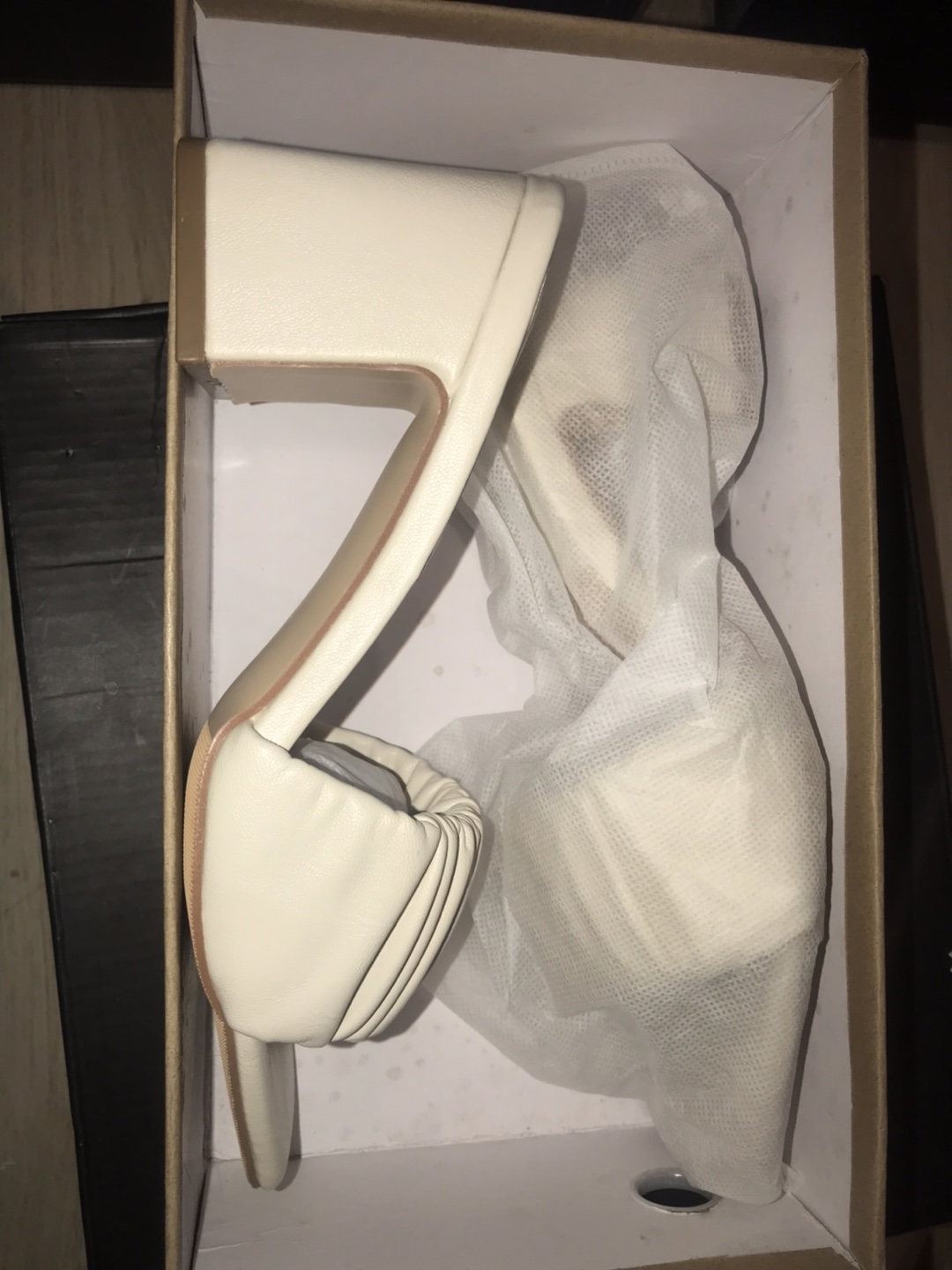 Beige Block Heel Mules - photo 2