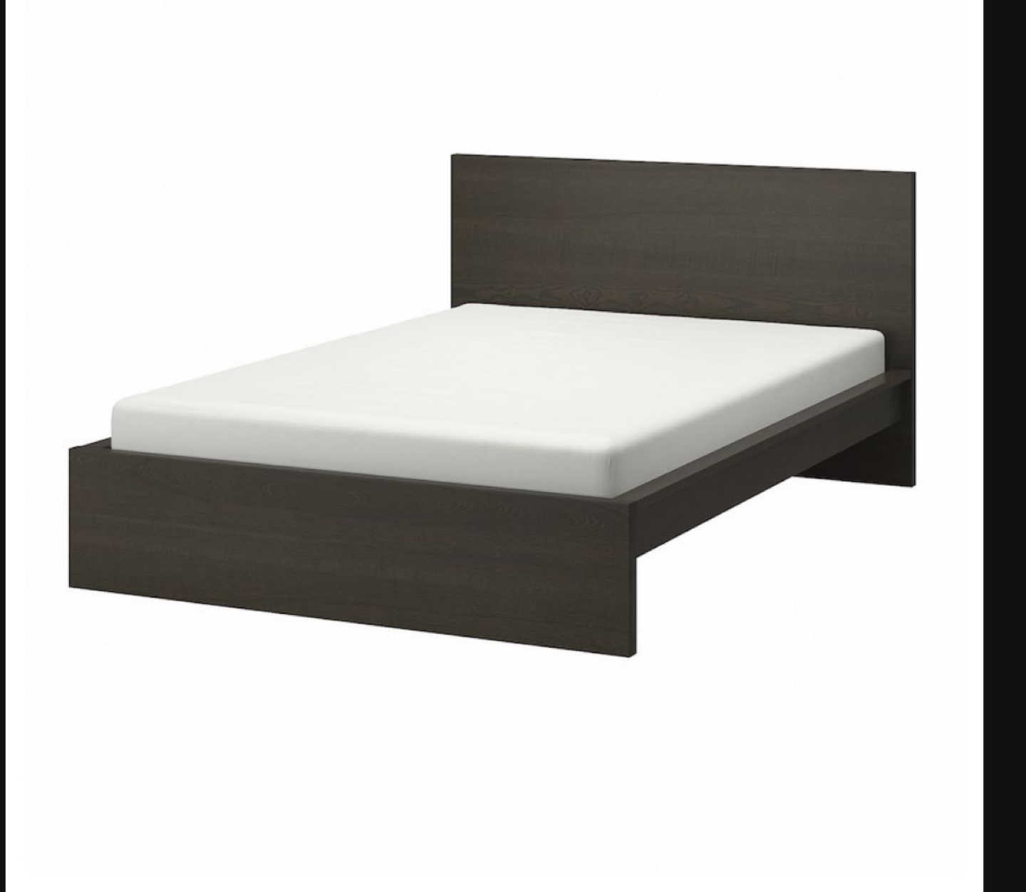 IKEA MALM Queen Bed Frame, Dark Brown