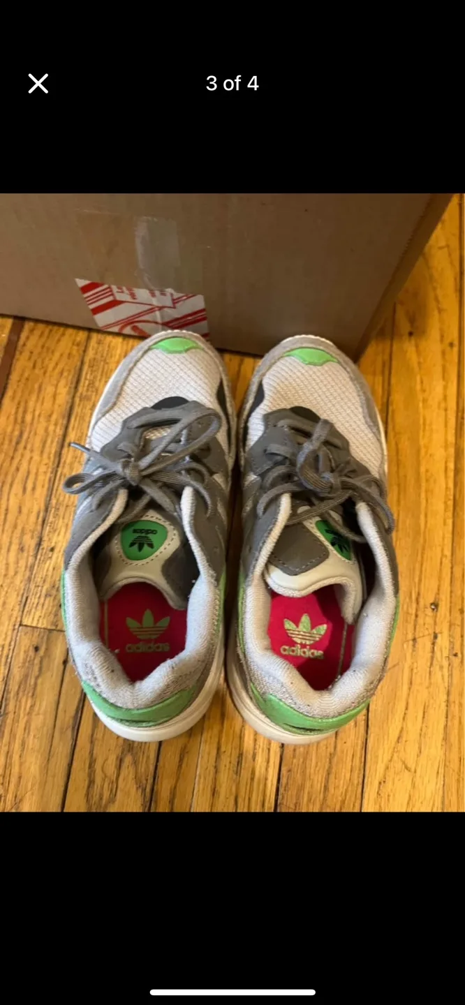 Adidas Yung-1 Grey Green Sneakers 13k image indicator(3)