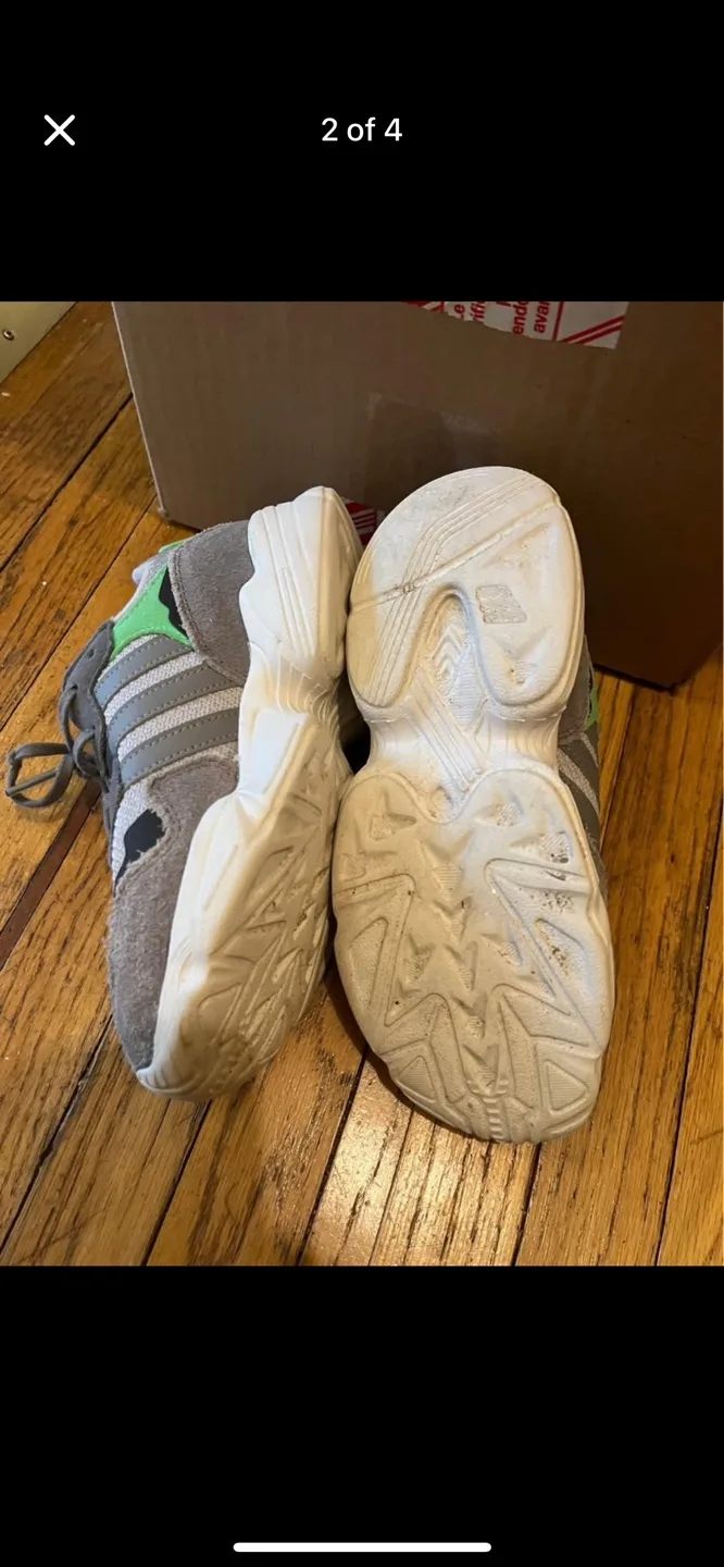 Adidas Yung-1 Grey Green Sneakers 13k image indicator(2)