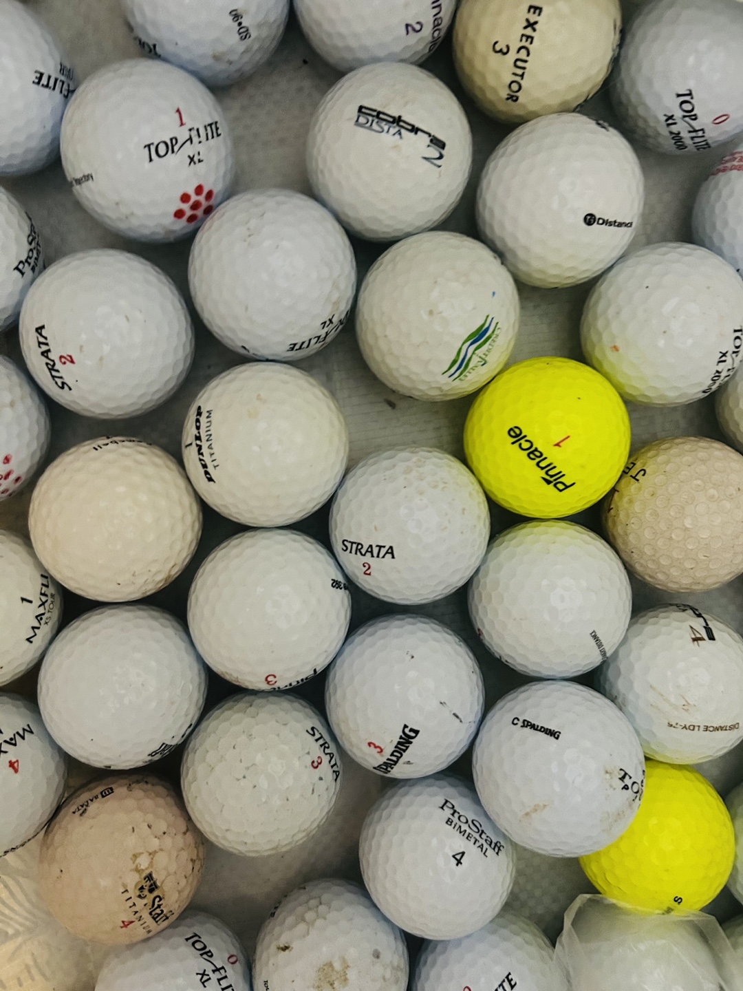 Lot of golf balls