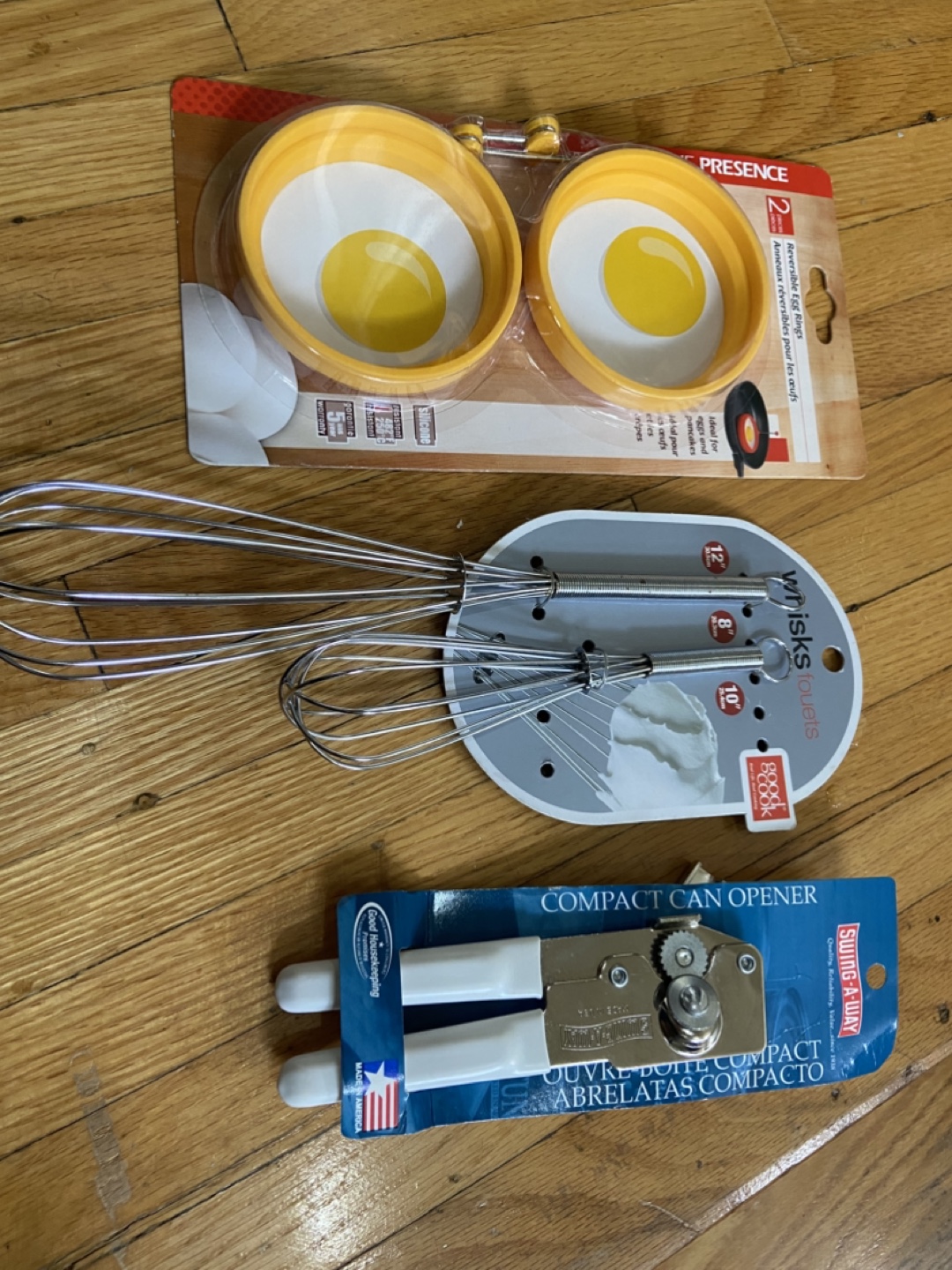 Kitchen Gadget Bundle: Egg Rings, Whisks, and Can Opener - photo 2