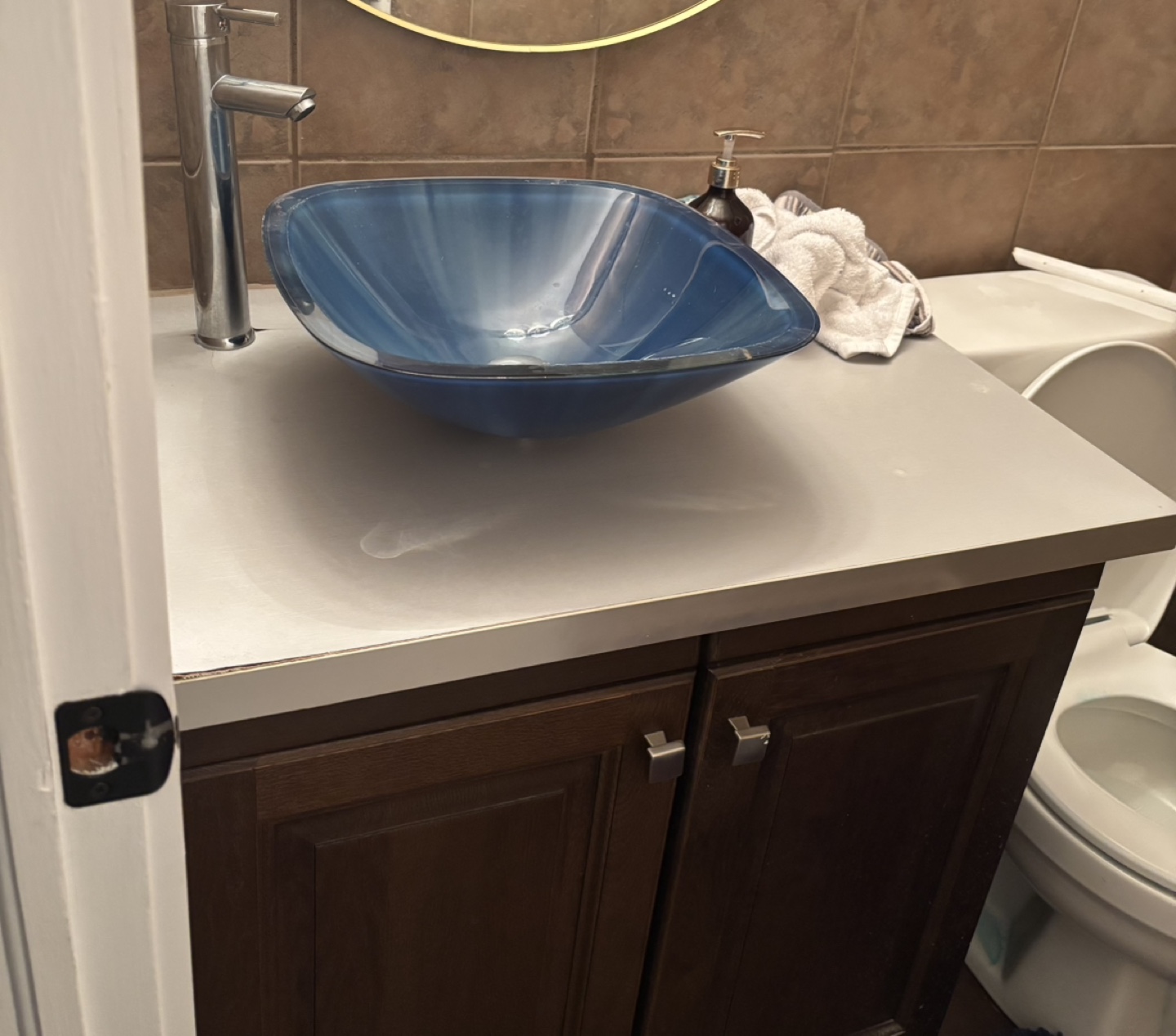 Bathroom Vanity with Vessel Sink