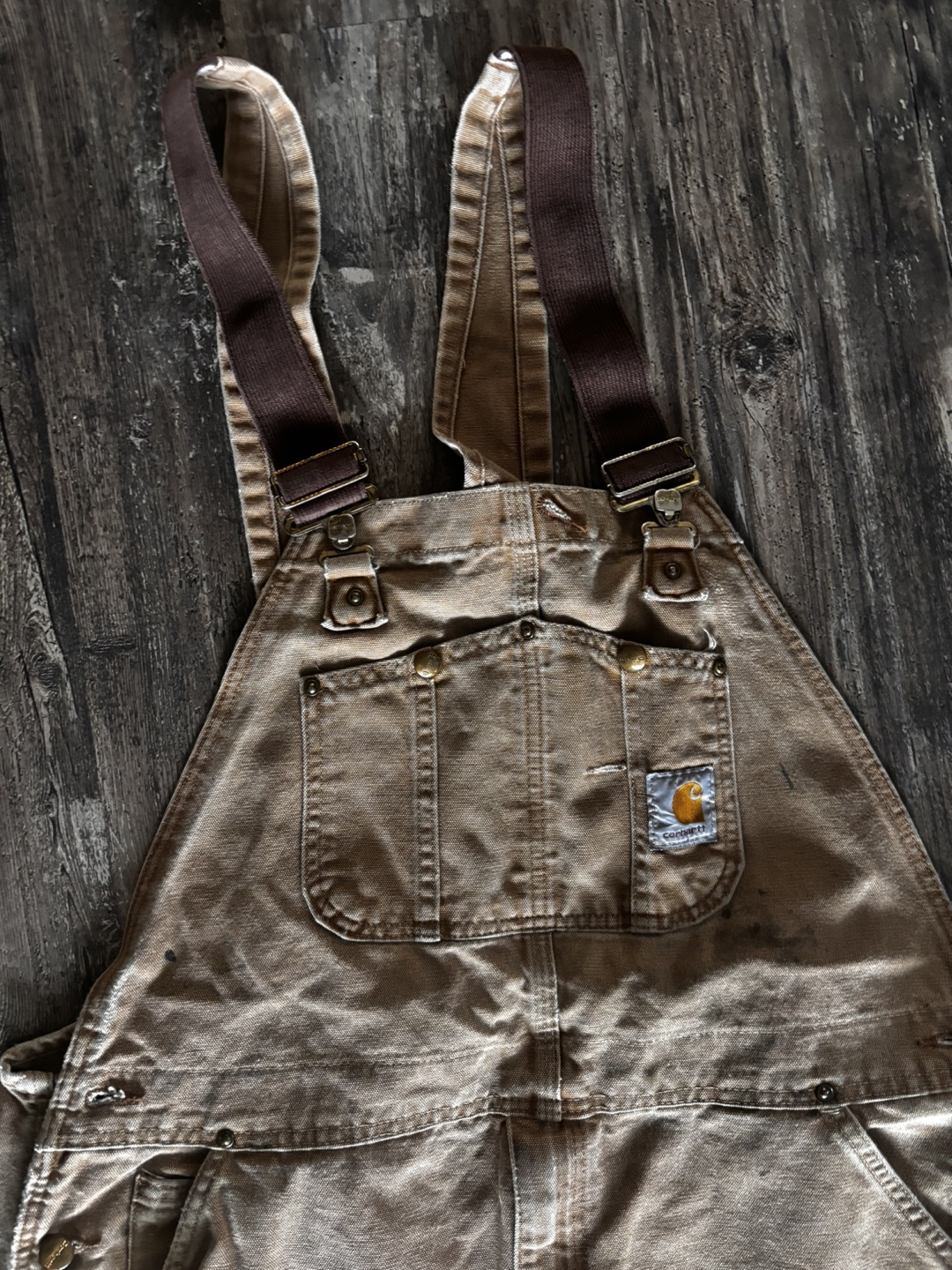 Carhartt Men's Brown Bib Overalls - photo 2