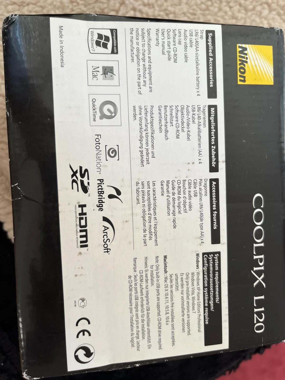 Nikon Coolpix L120 Digital Camera - New in Box image indicator(3)