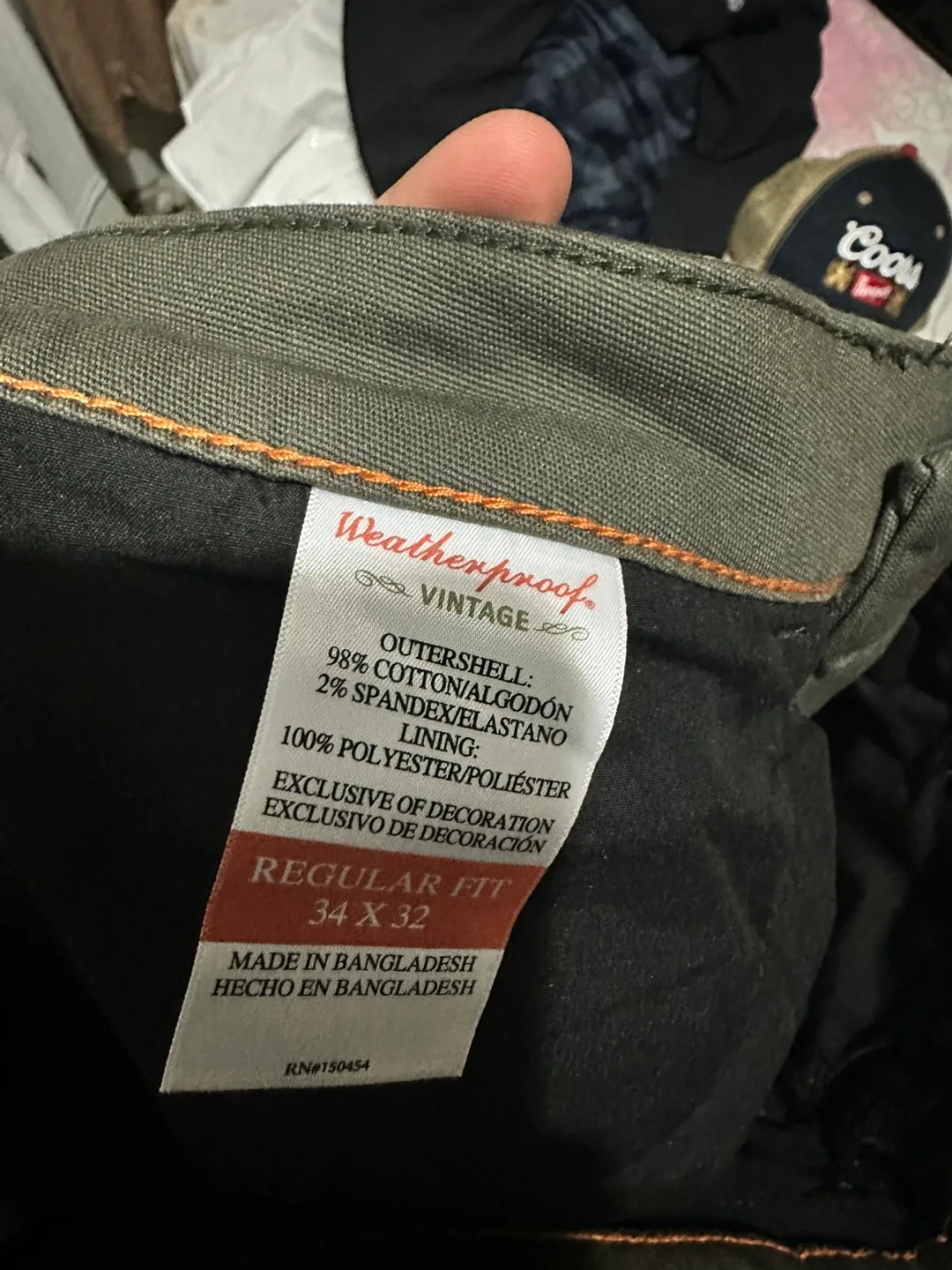 Weatherproof Vintage Weathersoft Denim Jeans - Men's Size 34x32 image indicator(4)