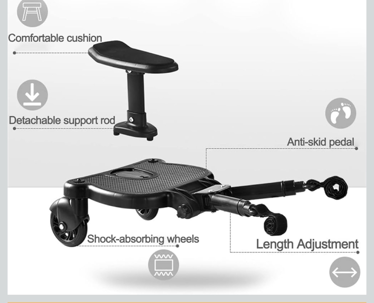 Universal Stroller Board for Kids - Attachable Ride-on - photo 2