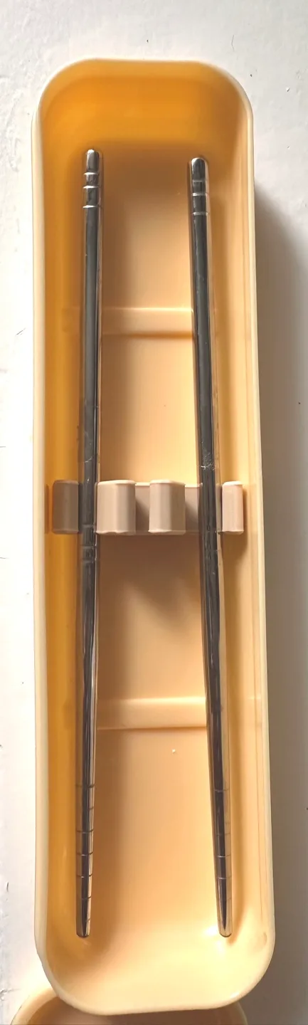 Portable Stainless Steel Chopsticks with Case image indicator(2)