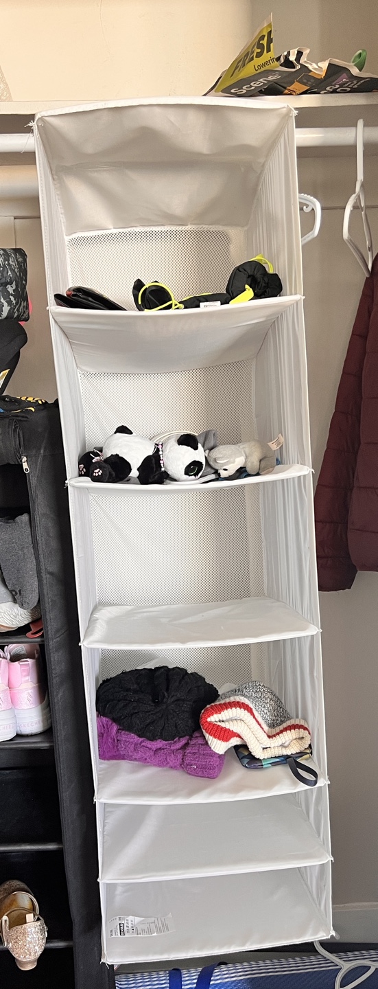 Two IKEA Five-Shelf Closet  organiser