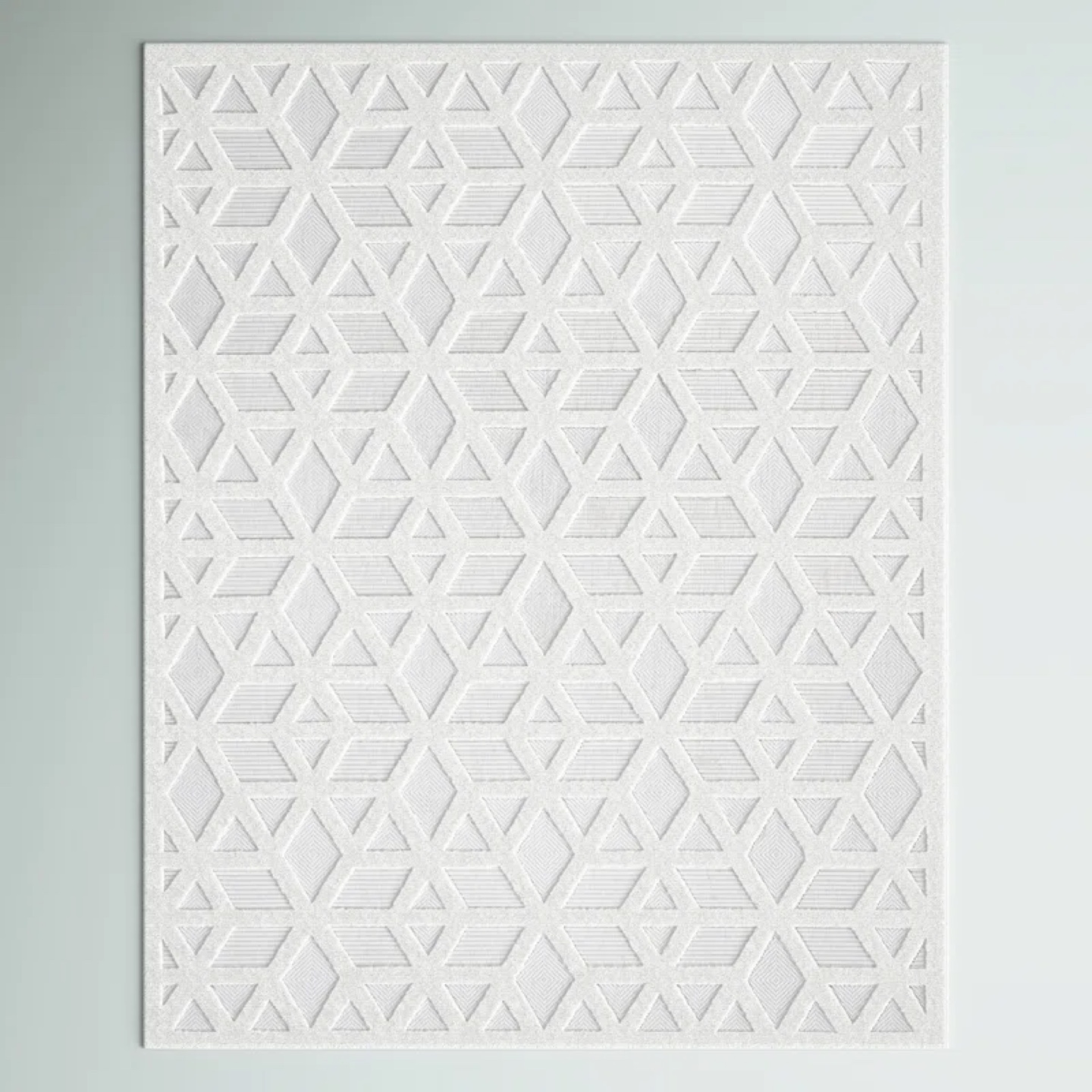 Cream Geometric Area Rug - photo 2