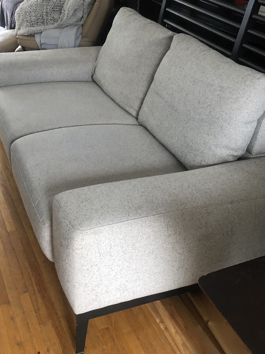 Grey Two-Seater Sofa Structube