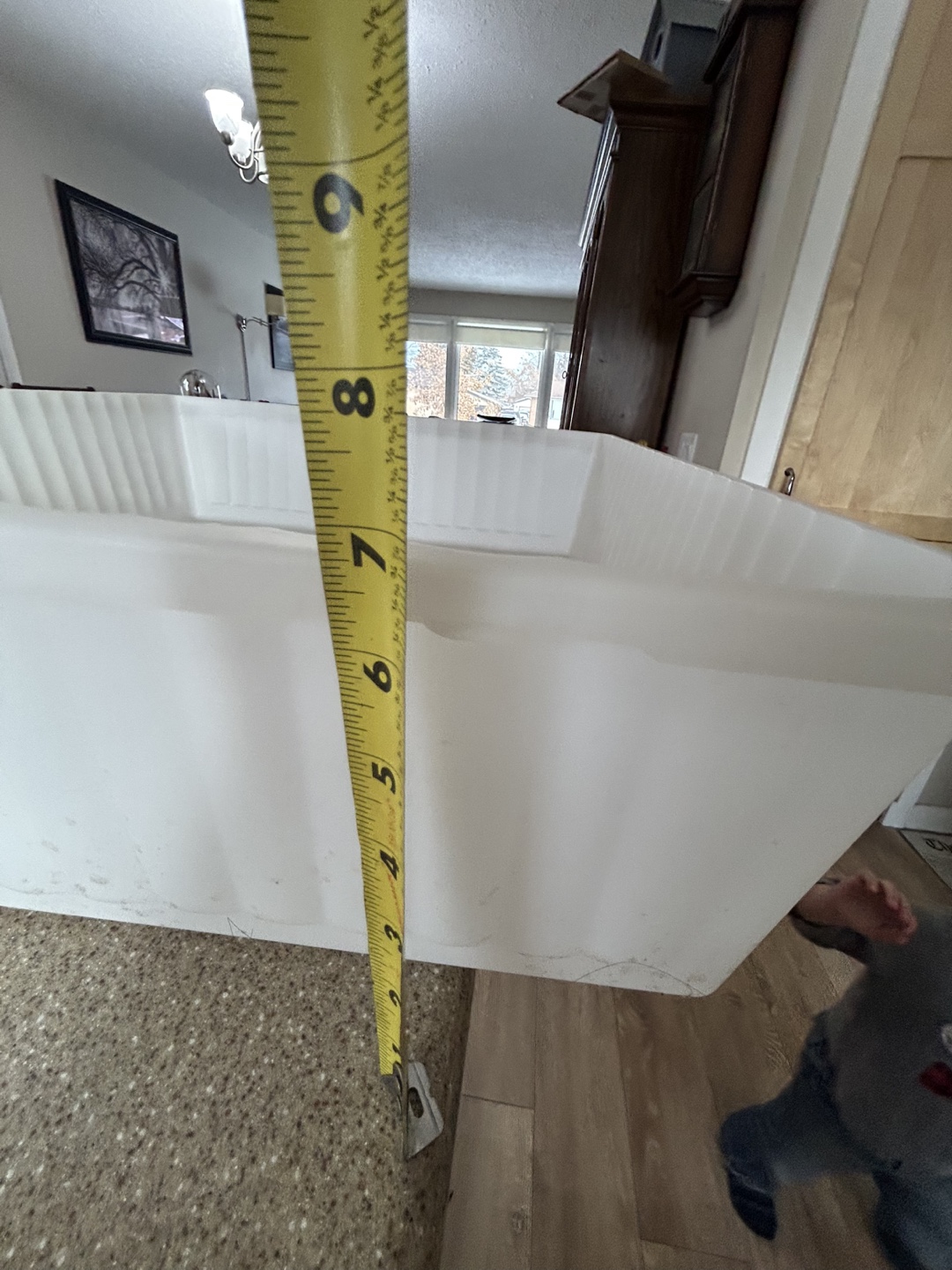 Large White Plastic Storage Container with Lid - photo 5