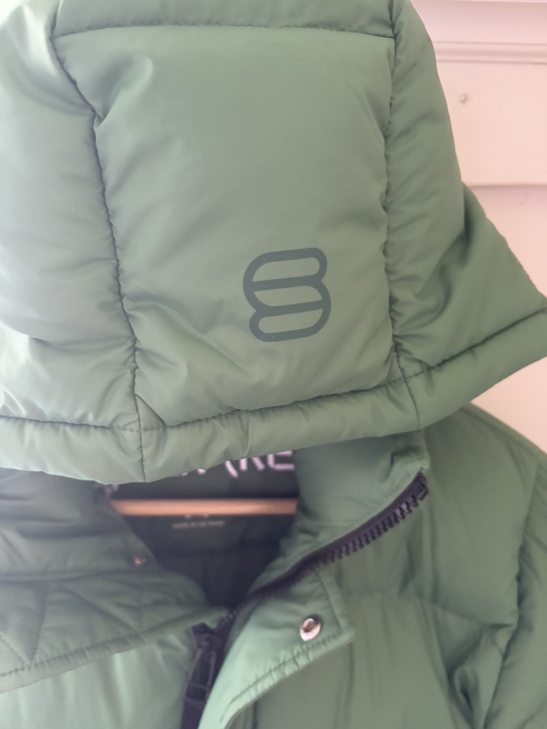 Super(Re) Puff Recycled Down Jacket - 2XS - Green - photo 2