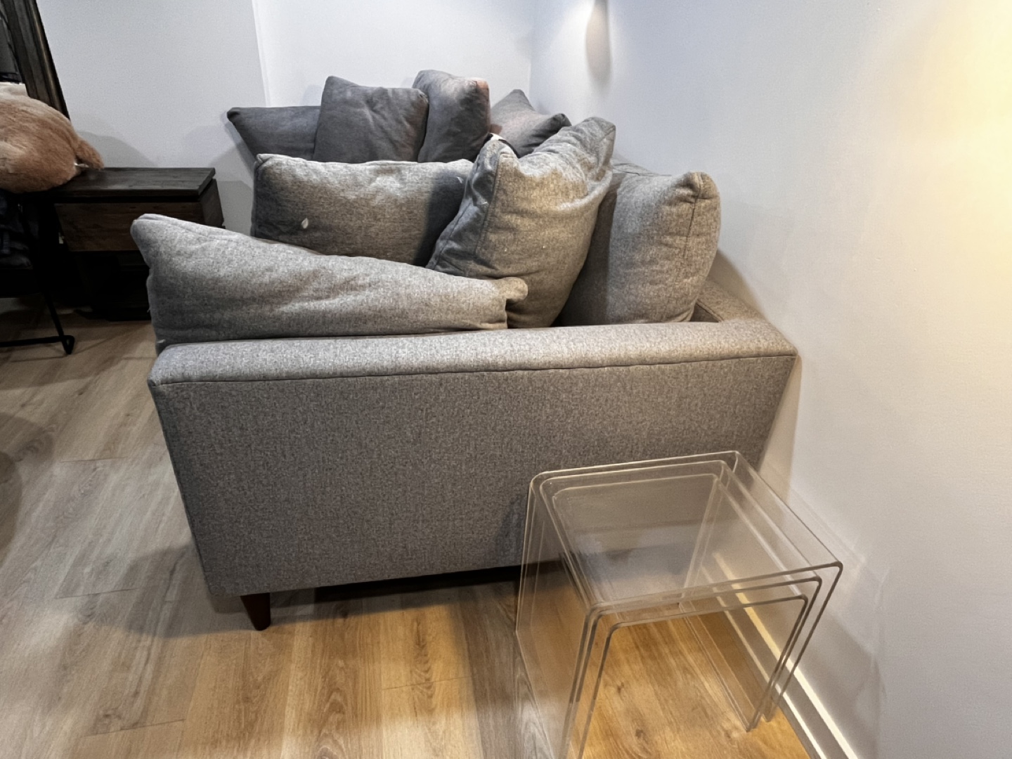 Grey Two-Piece Sectional Sofa - photo 2