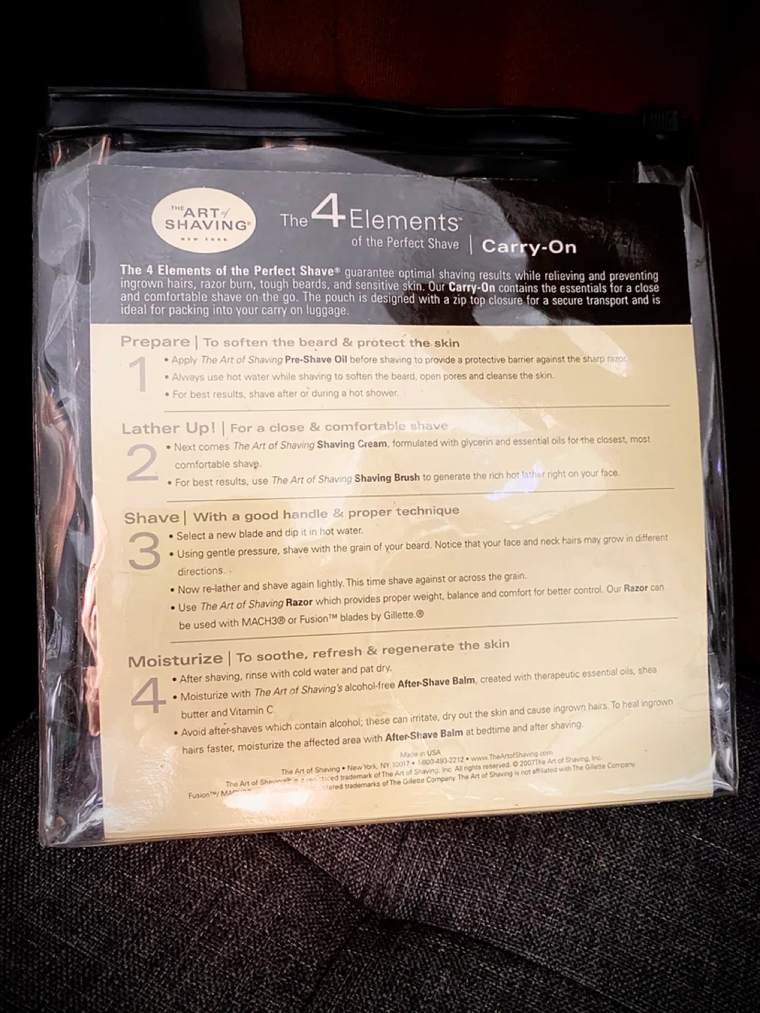 The Art Of Shaving 4 Elements Of The Perfect Shave Travel Kit image indicator(5)