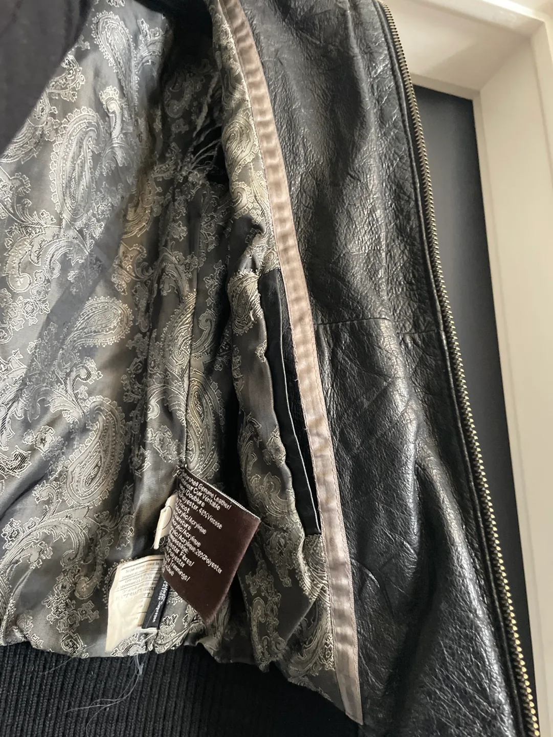 Women's Leather Jacket with removable Faux Fur Hood image indicator(5)