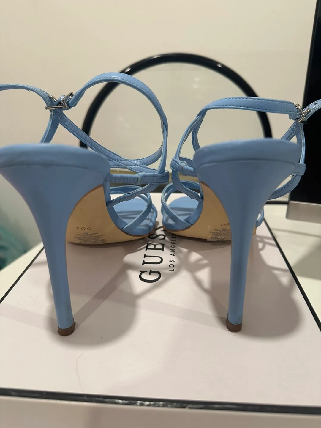 Guess Light Blue Heels Size 6.5M image indicator(2)