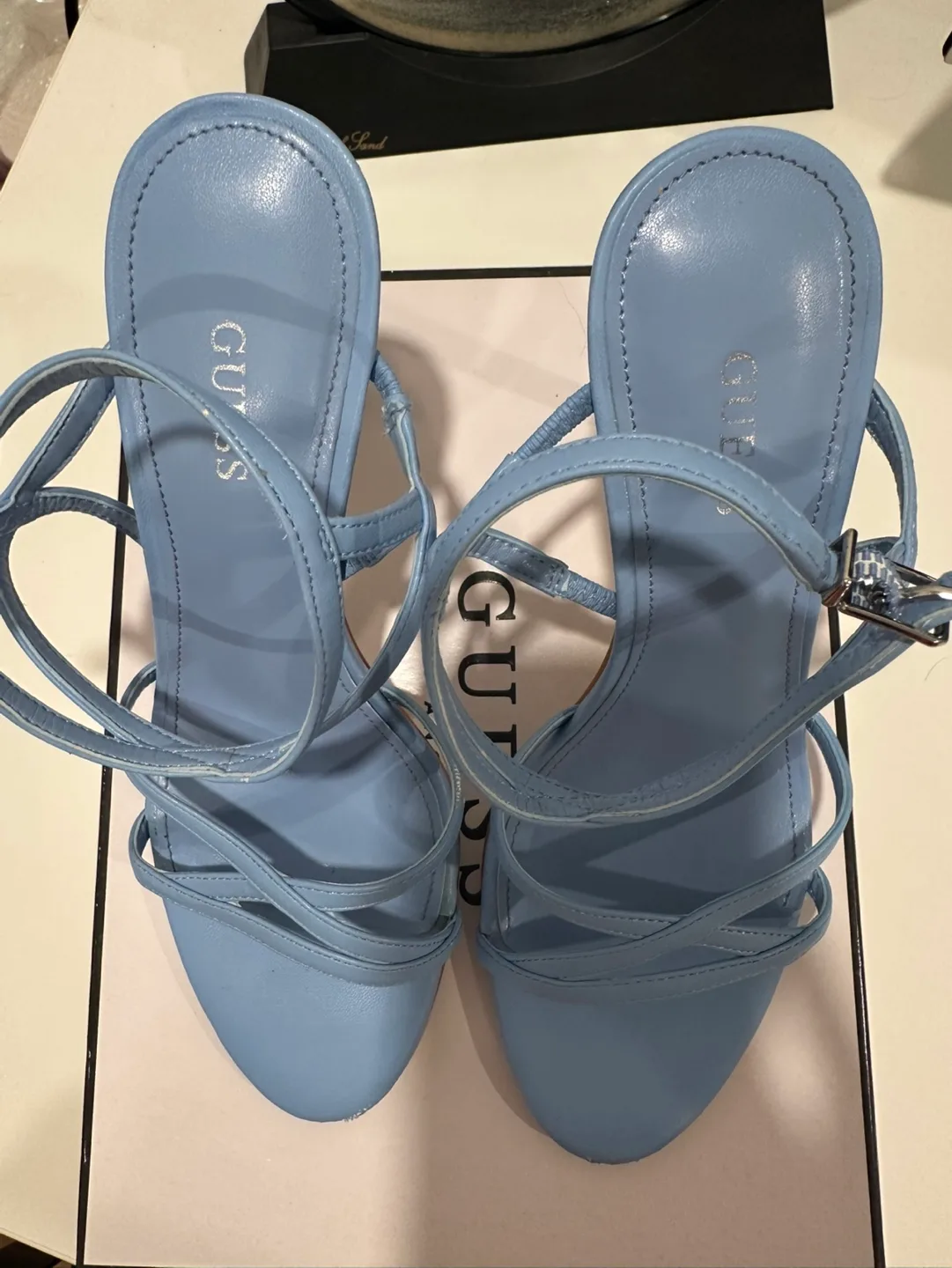 Guess Light Blue Heels Size 6.5M image indicator(3)