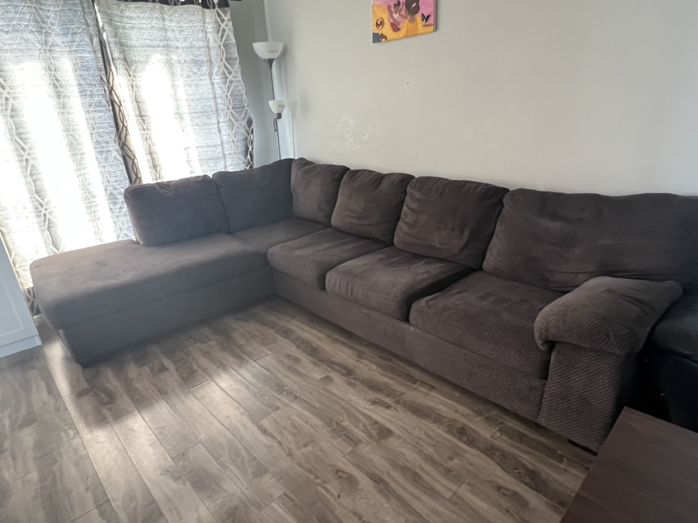 Gray L Shaped Sectional Sofa
