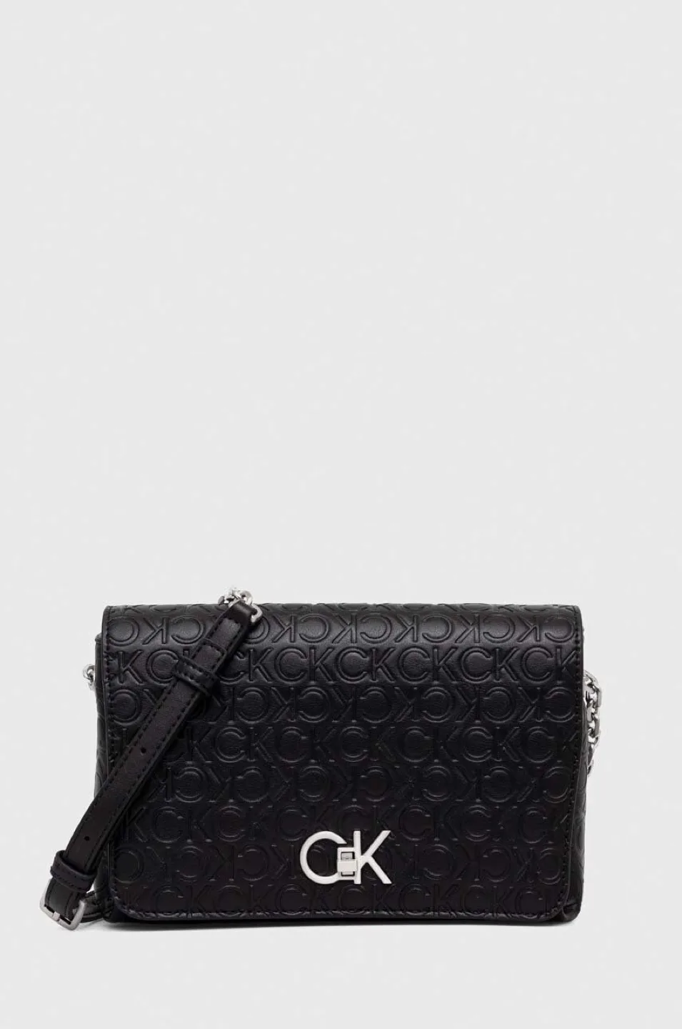 Calvin Klein Black Monogram Crossbody Bag image indicator(4)