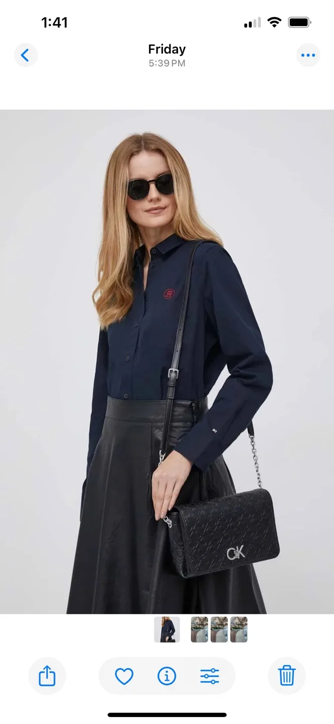 Calvin Klein Black Monogram Crossbody Bag image indicator(5)