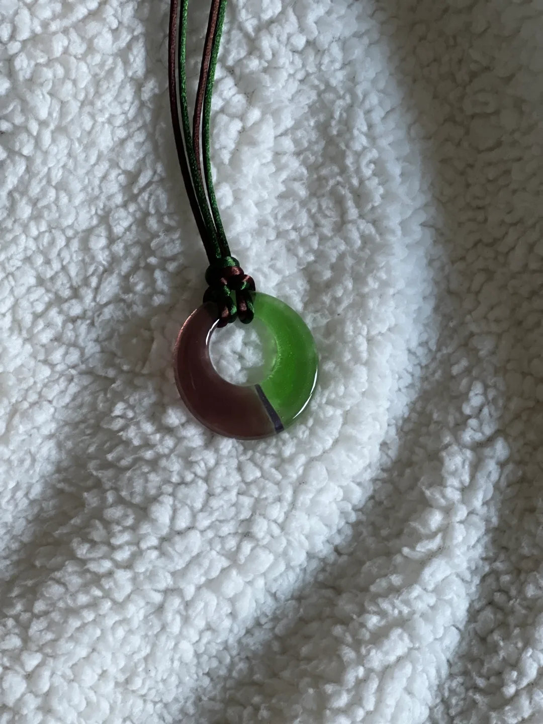Unique Glass Circle Pendant Necklace image indicator(3)