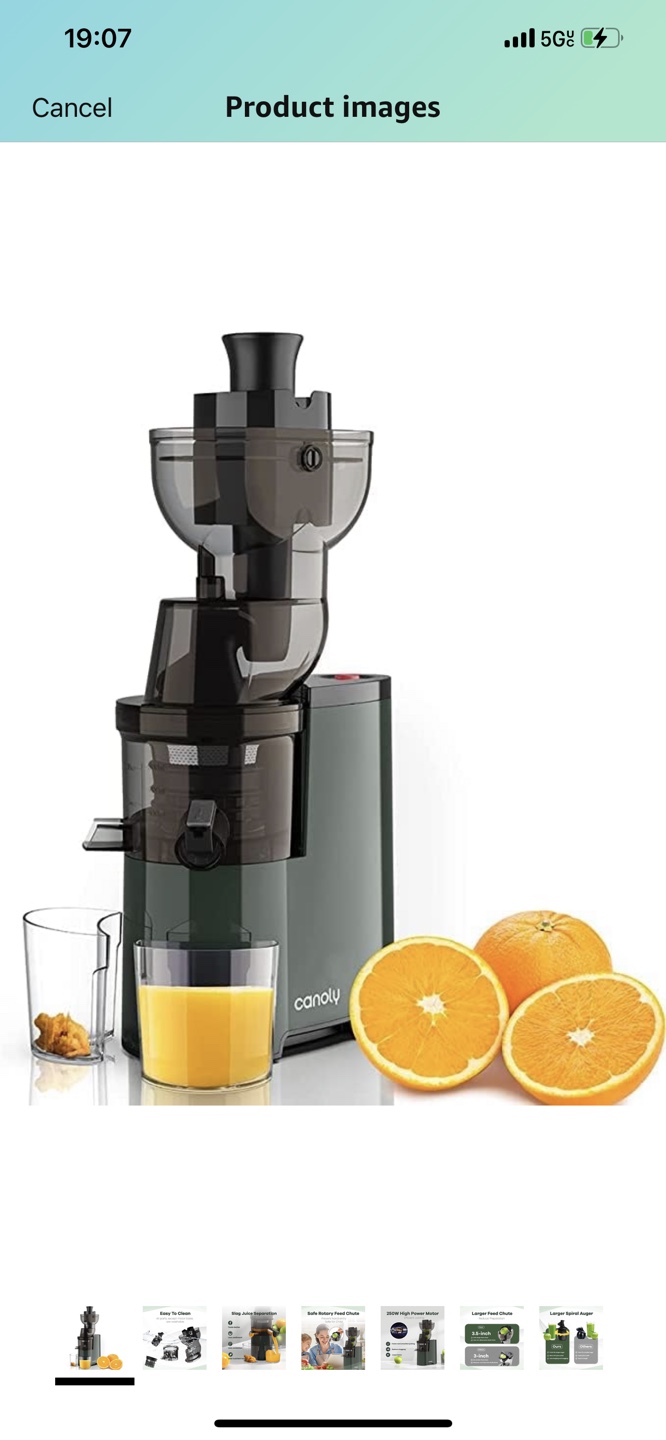 Canoly Slow Masticating Juicer