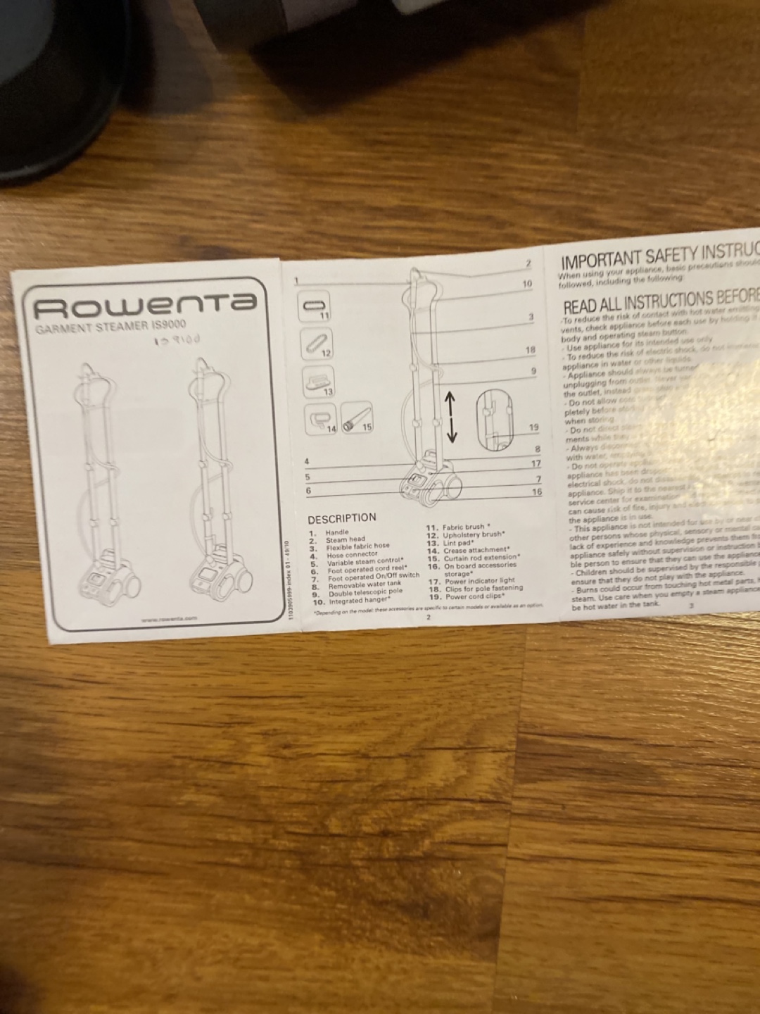 Rowenta IS8000 Garment Steamer - photo 3
