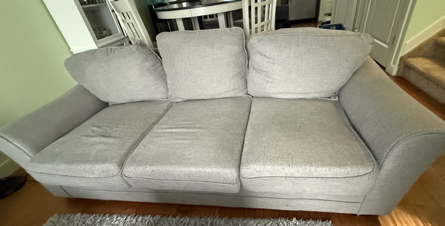 Grey Sofa with Removable Cover - photo 2