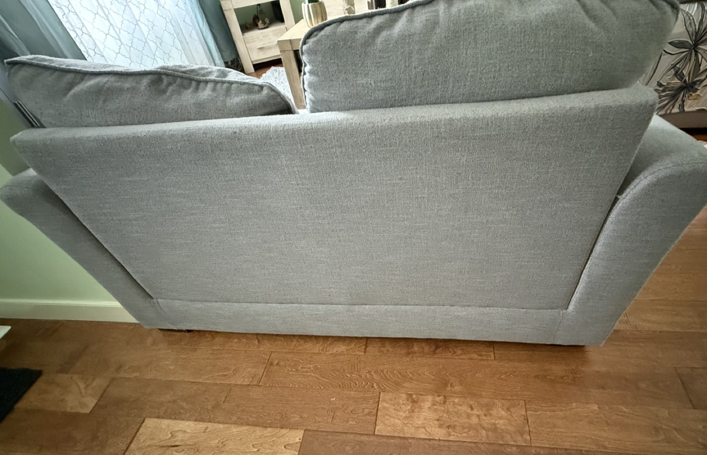 Grey Loveseat with covers and Throw Pillows - photo 4