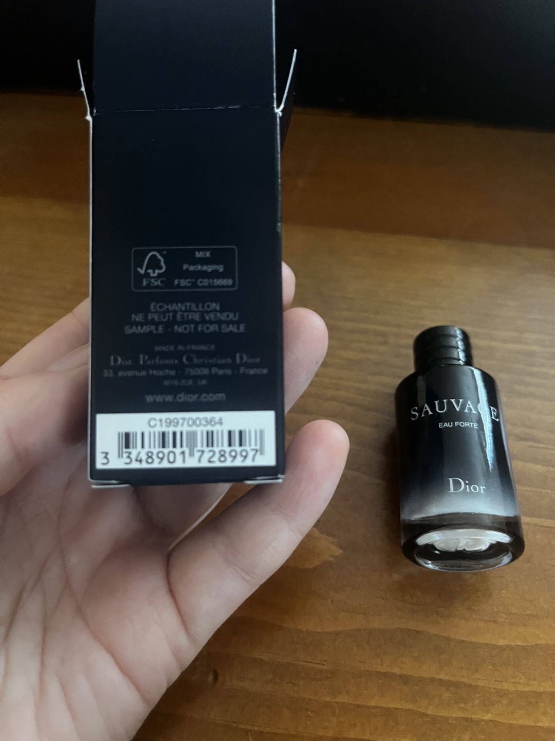 Dior Sauvage Eau Forte 10ml miniature dabber - photo 2