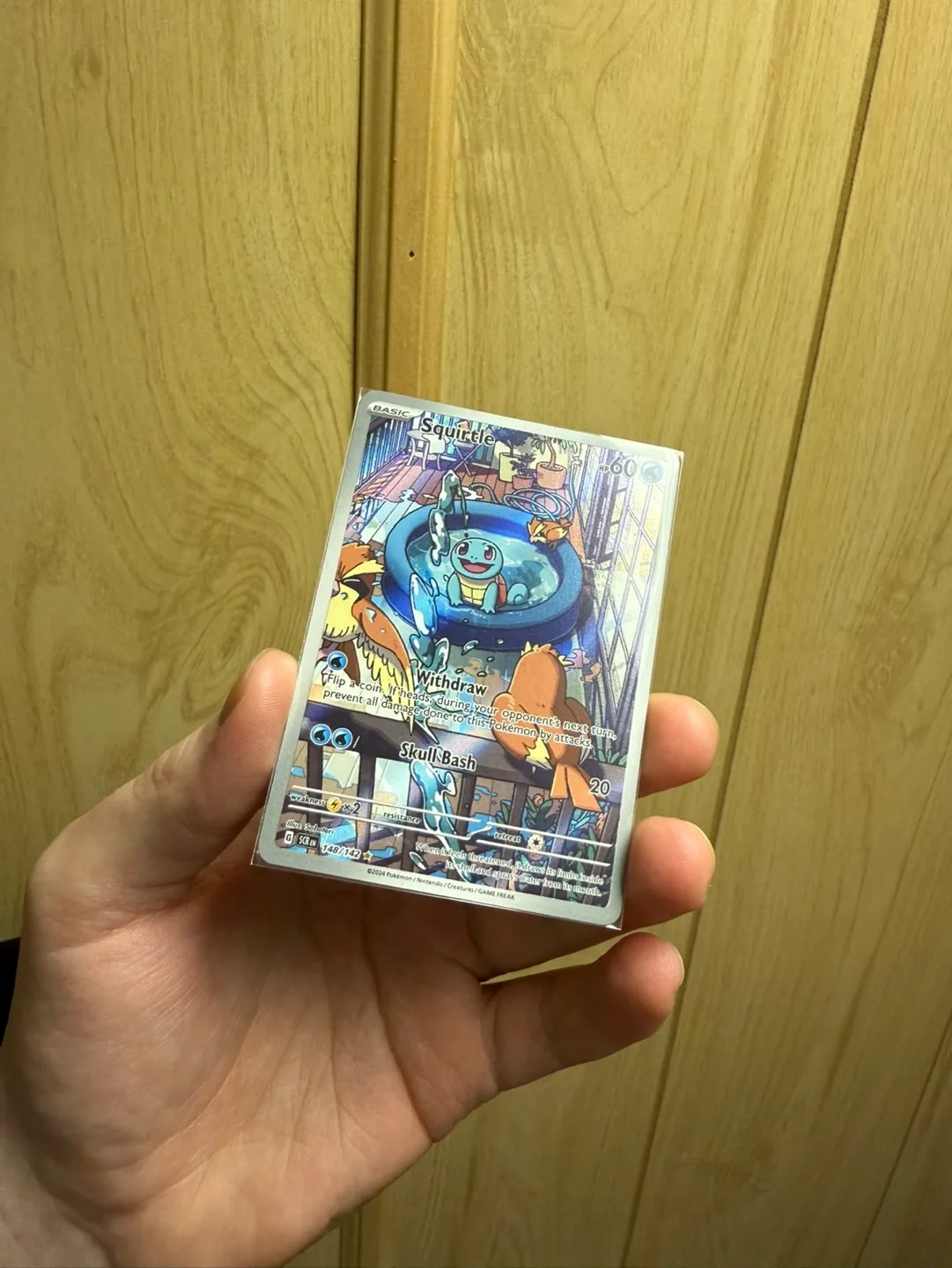 Squirtle 148/142 Illustration rare Pokemon Stellar Crown SV7 image indicator(3)