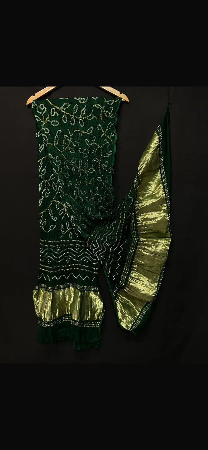 Bandhani Silk Dupatta - Multiple colours available image indicator(4)