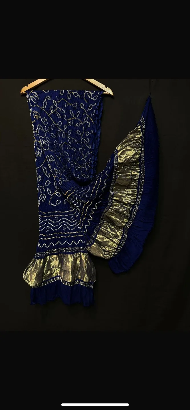 Bandhani Silk Dupatta - Multiple colours available image indicator(5)