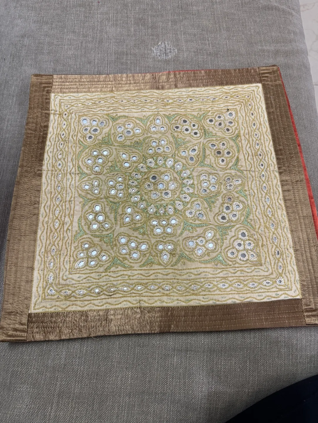 Set of Four Hand-Embroidered Cushion Covers image indicator(3)