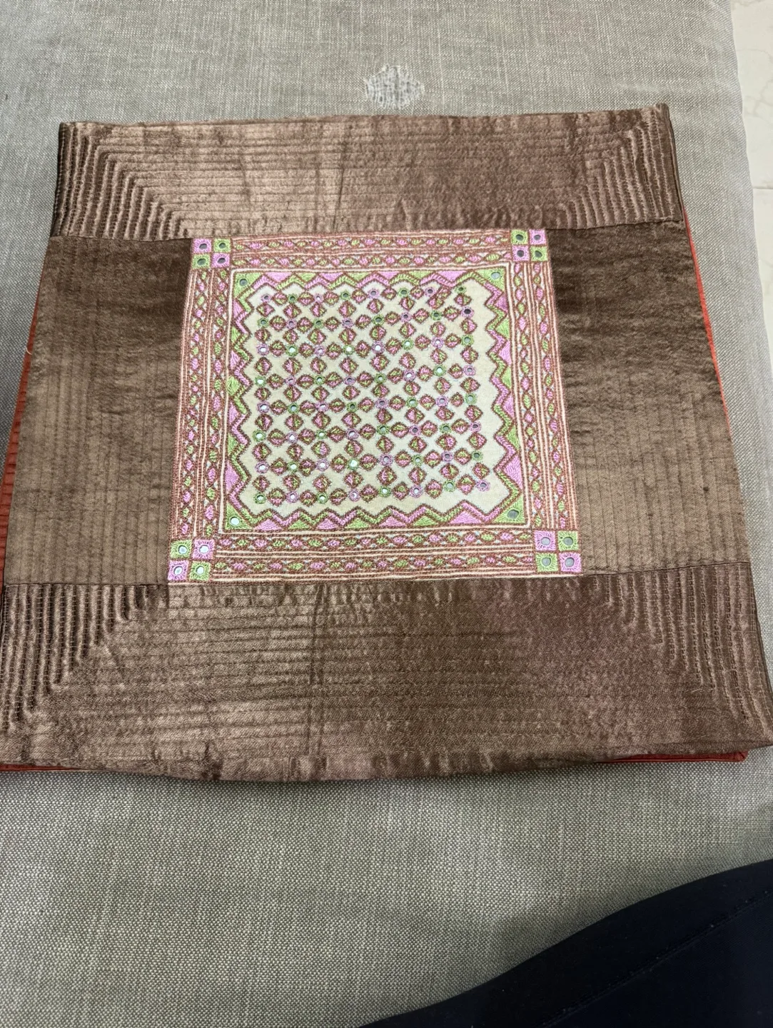 Set of Four Hand-Embroidered Cushion Covers image indicator(6)