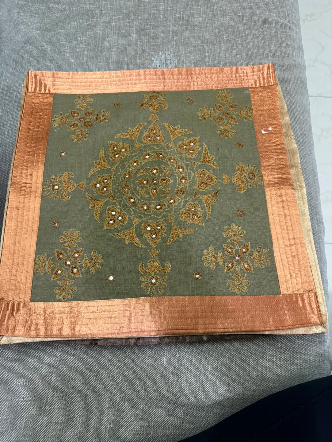 Set of Four Hand-Embroidered Cushion Covers image indicator(7)