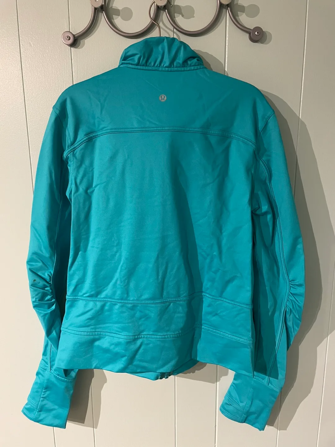 Lululemon Scuba Hoodie Jacket Size 10 Teal image indicator(2)