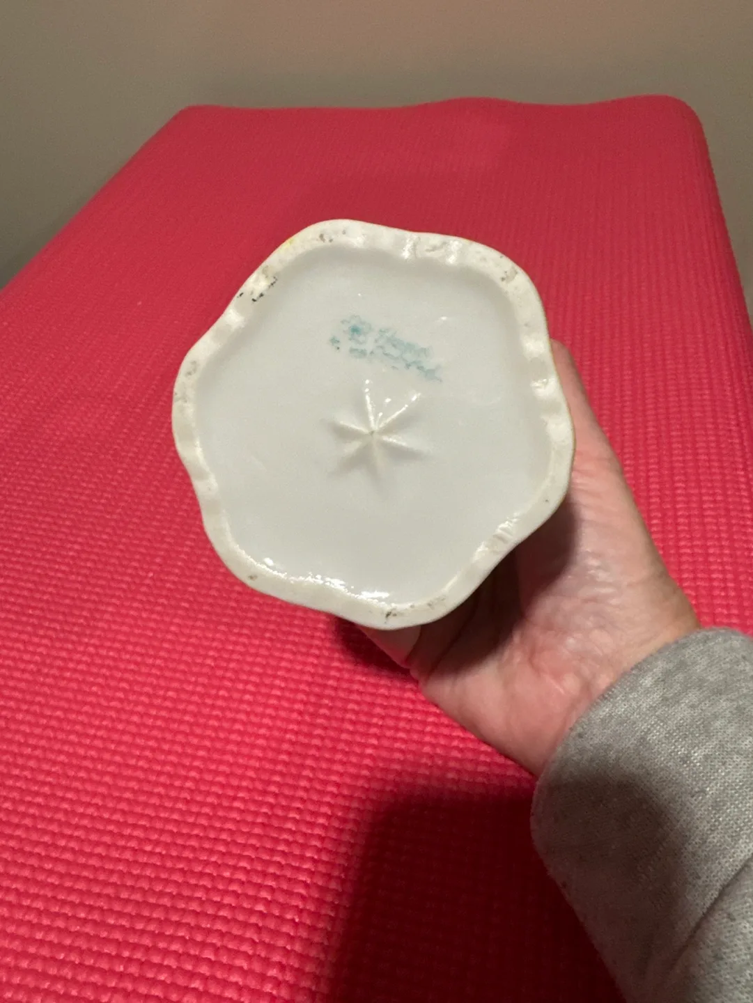 Vintage Porcelain Creamer with Floral Design image indicator(4)