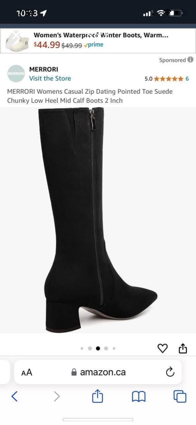 Suede boots black - photo 2
