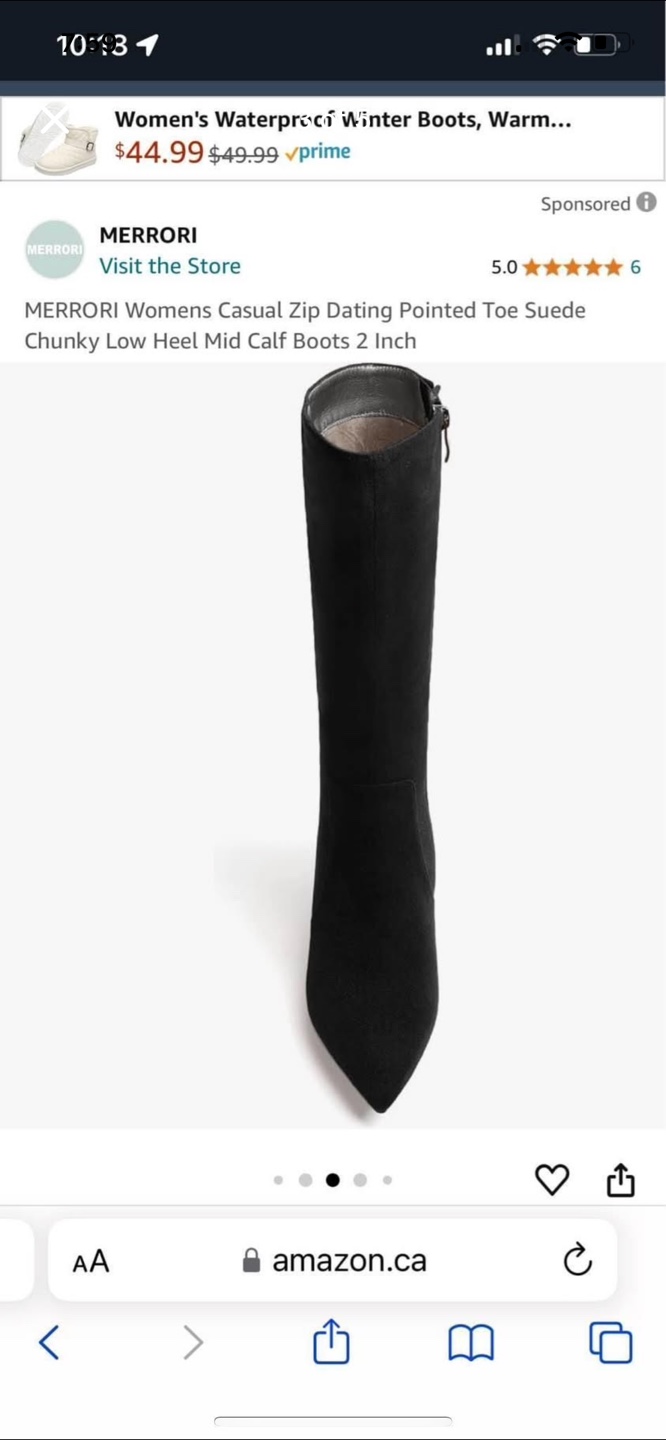 Suede boots black - photo 4