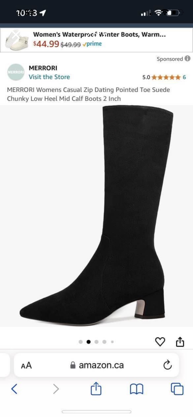 Suede boots black - photo 5