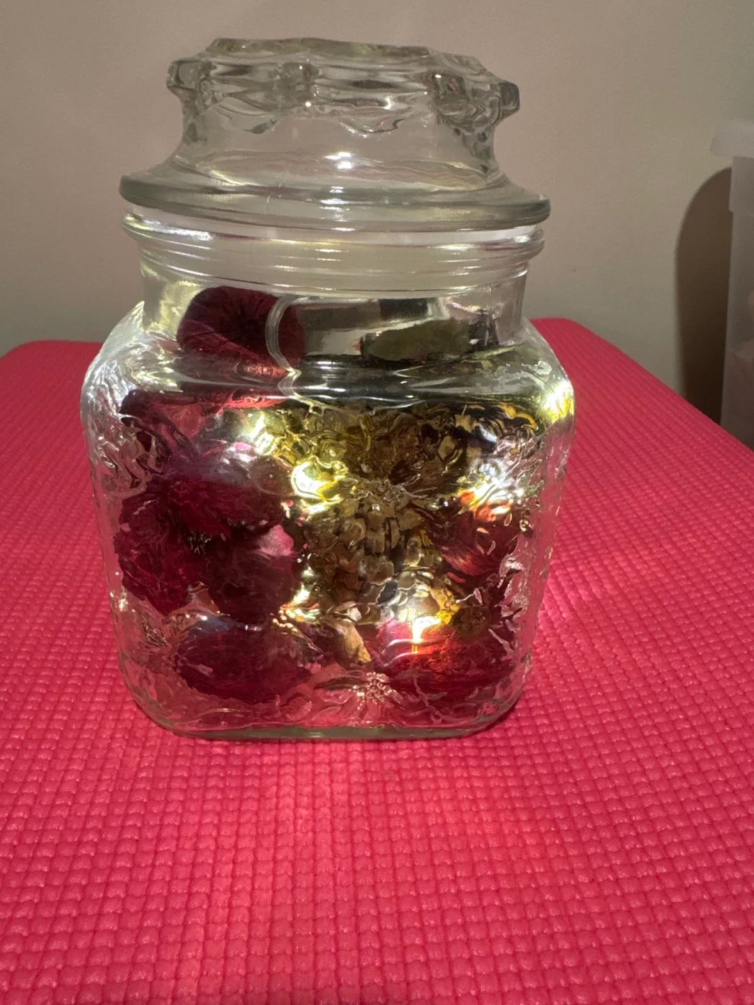 Glass Jar with LED Lights and Decorative Fill image indicator(2)