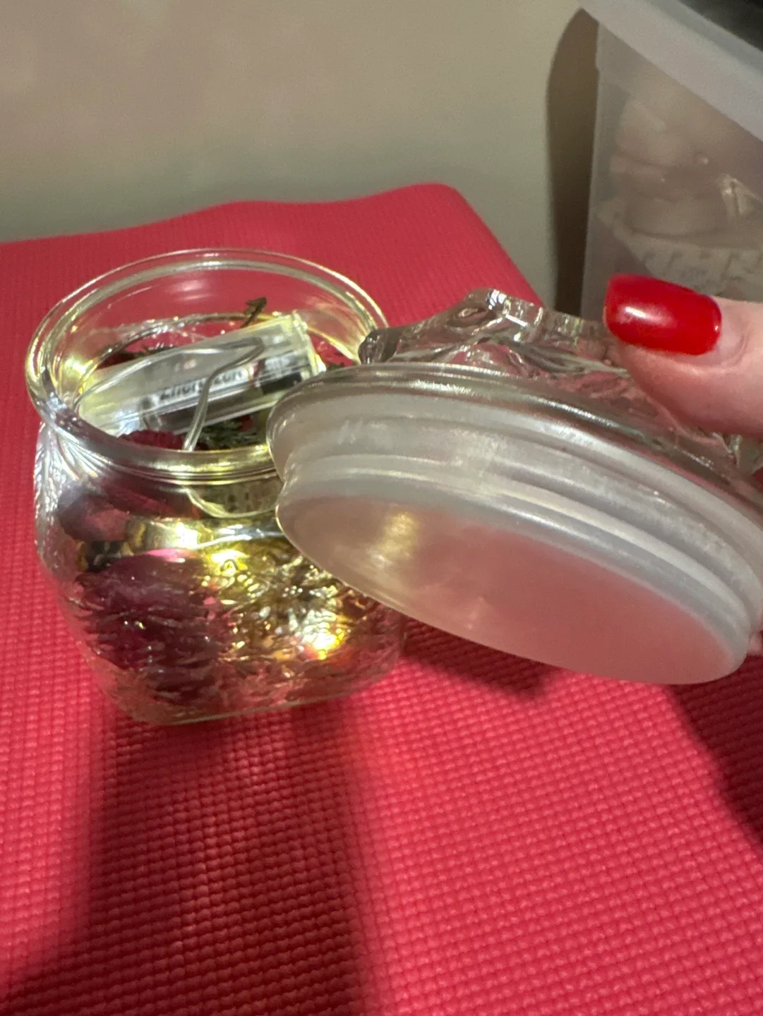 Glass Jar with LED Lights and Decorative Fill image indicator(3)