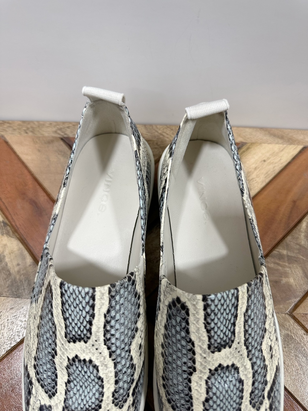 Vince Snakeskin Slip-On Sneakers - photo 3