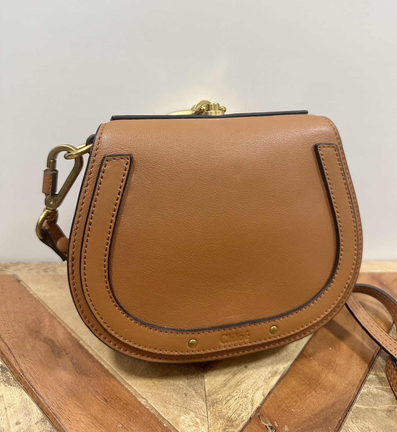 Chloé Brown Leather Small Saddle Bag - photo 4