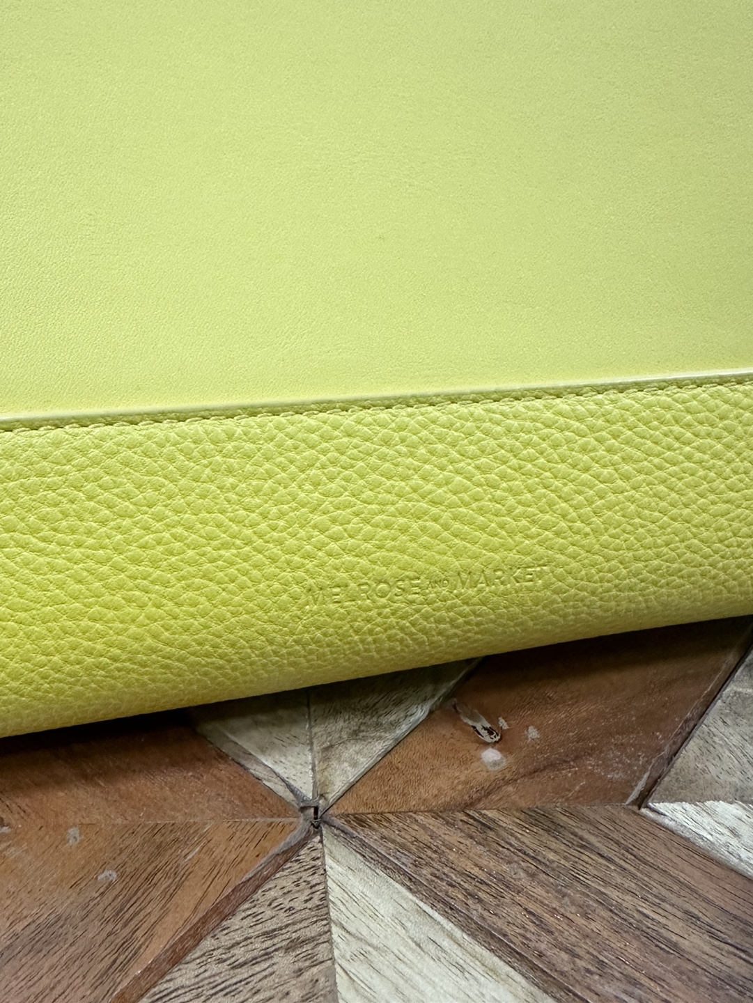Yellow Leather Tote Bag - photo 3