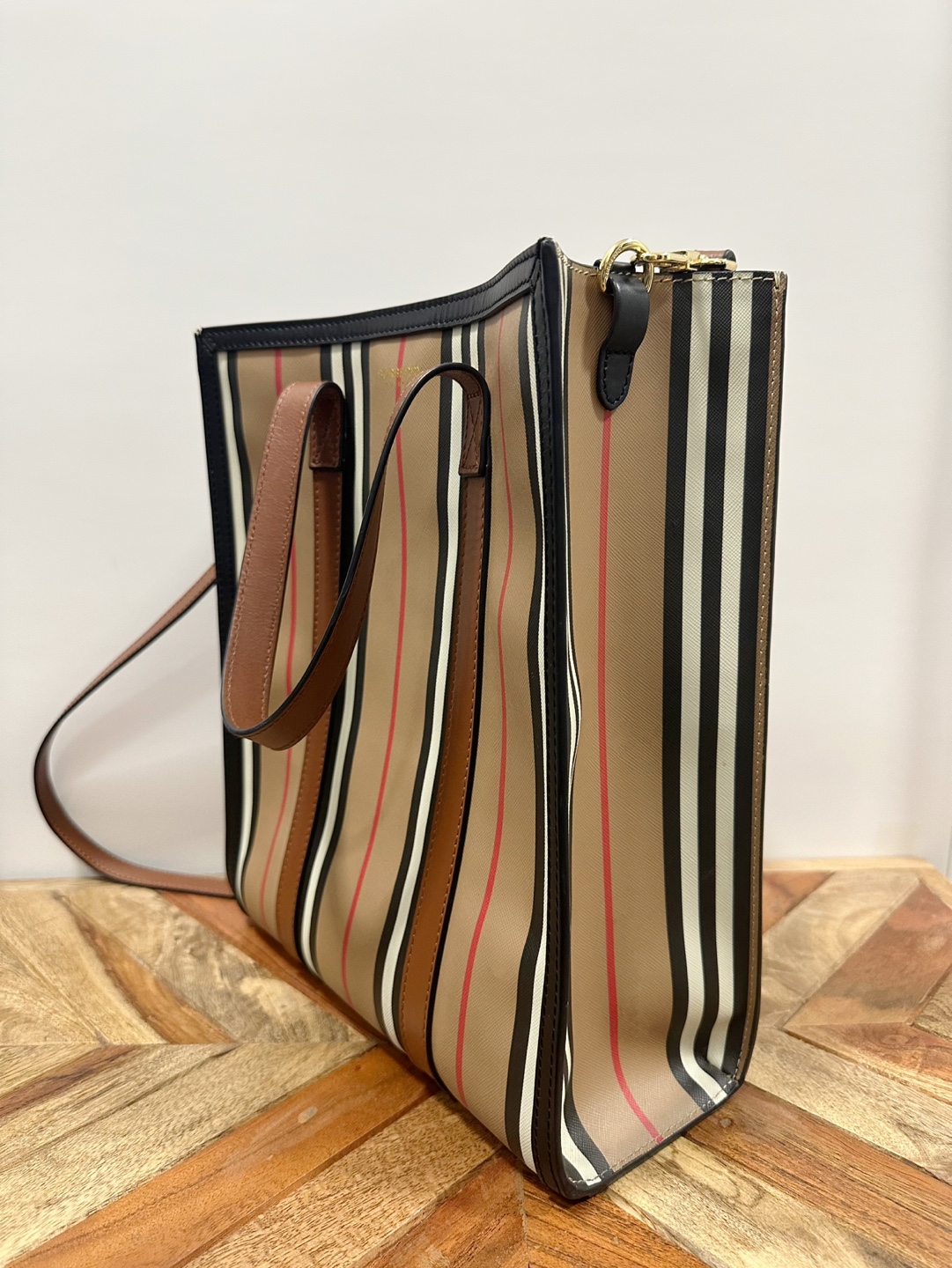 Burberry Striped Tote Bag - photo 2